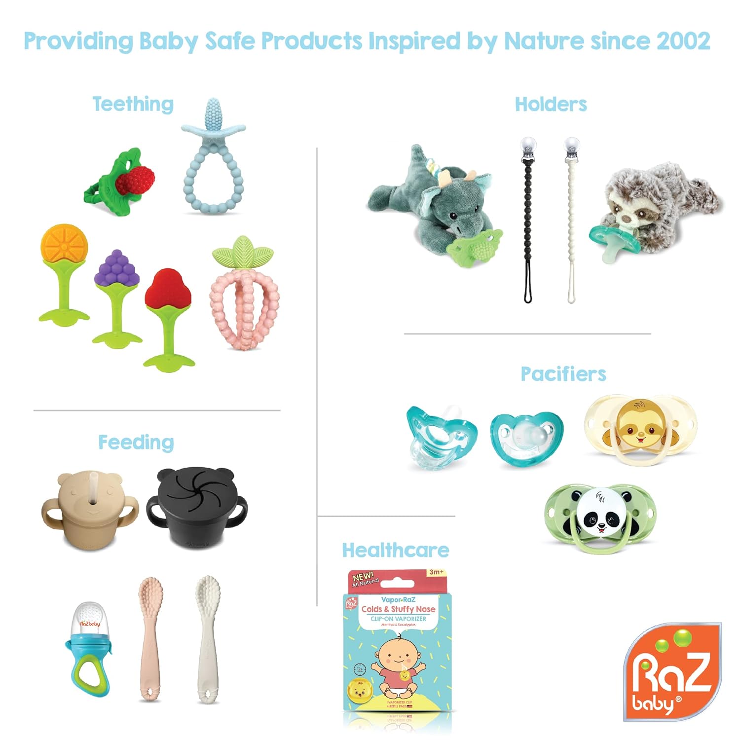 RaZbaby RaZberry Silicone Baby Teether Toy - Berrybumps Soothe Babies Sore Gums - Infant Teething Toy - Hands Free Design - BPA Free - Easy-to-Hold Design - Teething Relief Pacifier - Fruit Shape/Red - Image 8
